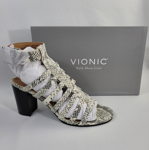 Vionic Sami Snake Print Heel Shoes Sz 9.5 - Picture 14 of 14